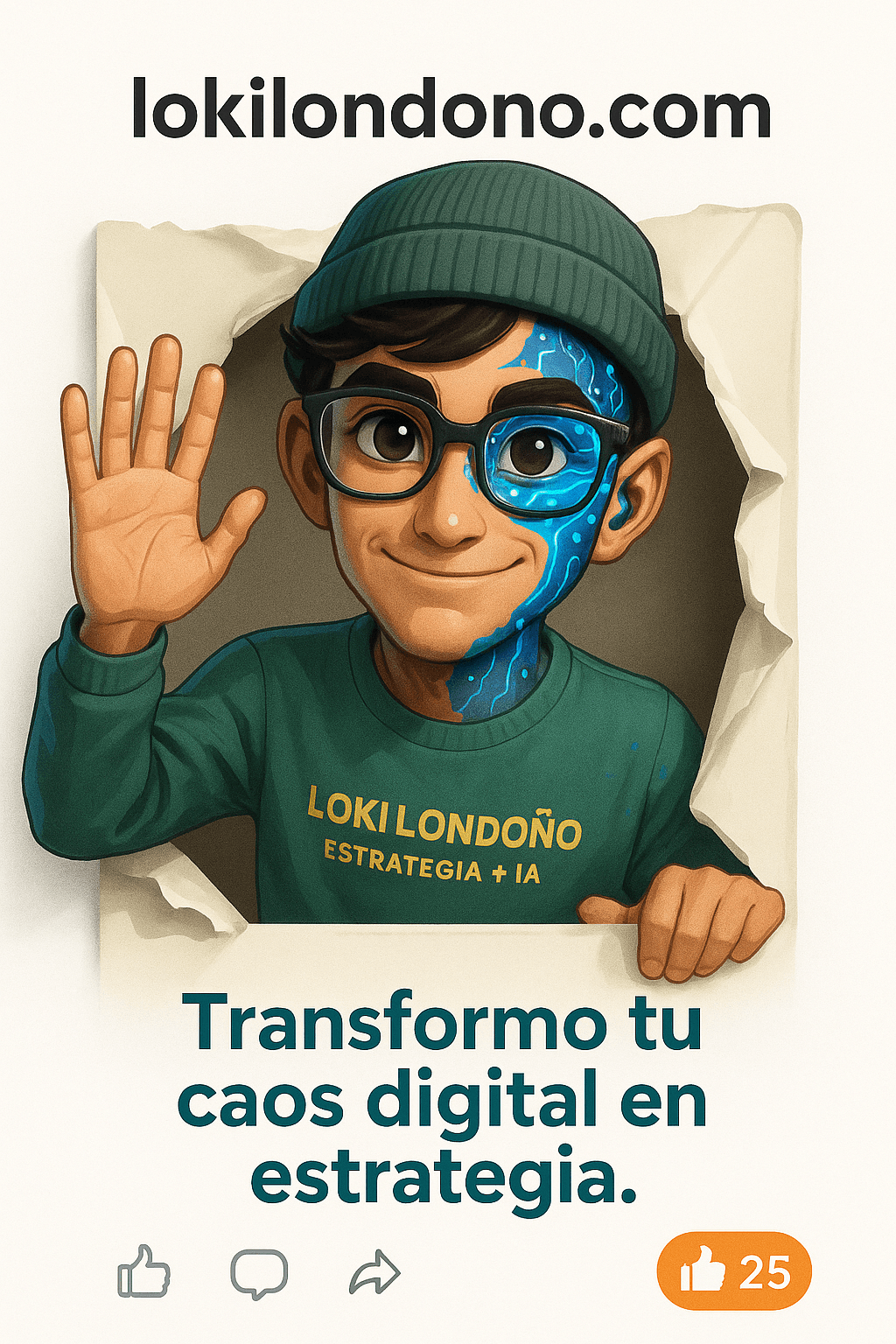 Imagen conceptual de estrategia digital y servicios de IA